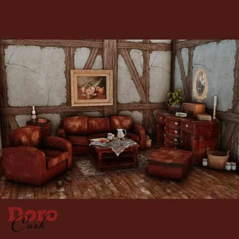 Sims 4 Old Furniture Cc, Sims 4 Trap House, Sims 4 Zombie Cc, Sims 4 Cc Build Buy, Dollhouse Attic, Sims 4 Overrides, Sims Cc Build, Sims 4 Cc Build, Sims4 Build