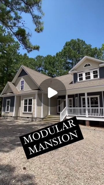 Triple Wide Modular Homes, Farmhouse Manufactured Home, Modular Homes Farmhouse, Two Story Modular Homes, Best Modular Homes, Double Wide Manufactured Homes, Cabin Mansion, Modular Home Designs, Cabin Tiny House