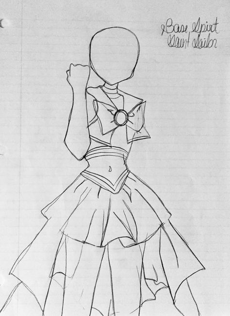 Outfit Base Sailor Moon 1 Sailor Moon Body Base, Sailor Moon Base Pose, Sailor Moon Full Body Pose, Sailor Moon Pose Reference, Sailor Moon Poses, Sailor Moon Sketch, Sailor Moon Clothes, Sailor Moon Pose, Base Sketch