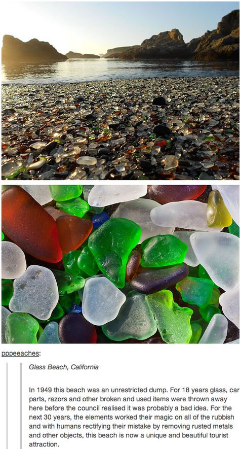 Glass beach in Fort Bragg, California.... I have a few glass pebbles from there... BEAUTIFUL PLACE! Glass Pebble Beach, Trinidad California, Fort Bragg California, Chan Chan, Glass Pebbles, Glass Beach, Fort Bragg, Sea Glass Art, Beach Glass