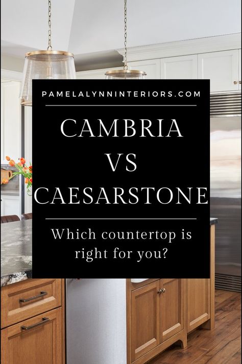 Cambria versus Caesarstone. What's the difference between the two. Ocean Jasper Quartz Countertops, Cambria Quartz Countertops Colors, Frosty Carrina Caesarstone, Quartz Countertops Colors, Cambria Quartz Countertops, Caesarstone Countertop, Caesarstone Quartz, Custom Home Ideas, Cambria Quartz