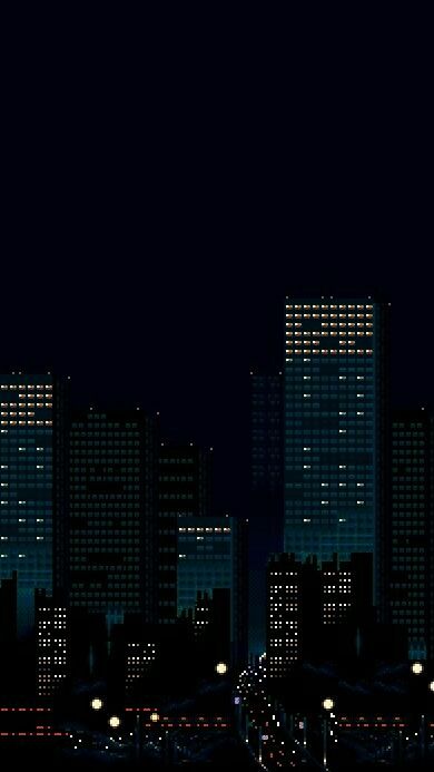 Pixel City Wallpaper, Dark Pixel Art, Night Time Wallpaper, City Pixel Art, Ed Wallpaper, New Background, Neon City, Amoled Wallpapers, Pixel Art Background