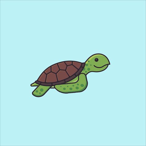 Turtle Animation, Turtle Gif, Swimming Gif, Fish Gif, Emoji Gif, Zbrush Character, Baby Sea Turtles, Adobe Animate, Animated Emoticons