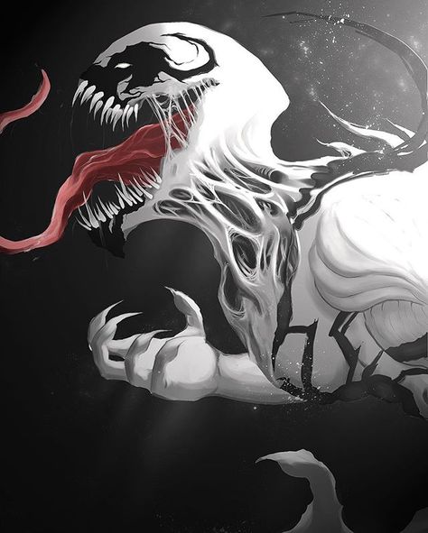 Anti Venom Art by Axura Xion Symbiote Pic 2/3 Anti Venom aka the strongest of the three major Symbiotes ..he once took on Venom and Carnage at the same time and tore them both to shreds!! #BadassLevelOver9000 #AntiVenom #Symbiote #Art #Marvel #Comics #TeamVillain #TeamDaily #Doom Anti Venom Marvel, Spiderman Mcu, Anti Venom, Symbiotes Marvel, Venom Art, Venom Comics, Marvel Venom, Marvel Villains, Marvel Comics Art