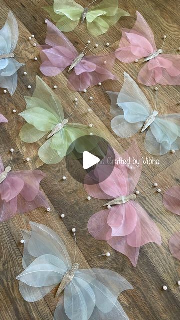 Fabric Butterfly, Net Fabric, Luxury Decor, Butterfly Pattern, Creative Decor, Bangalore, Butterflies, Bespoke, Pastel