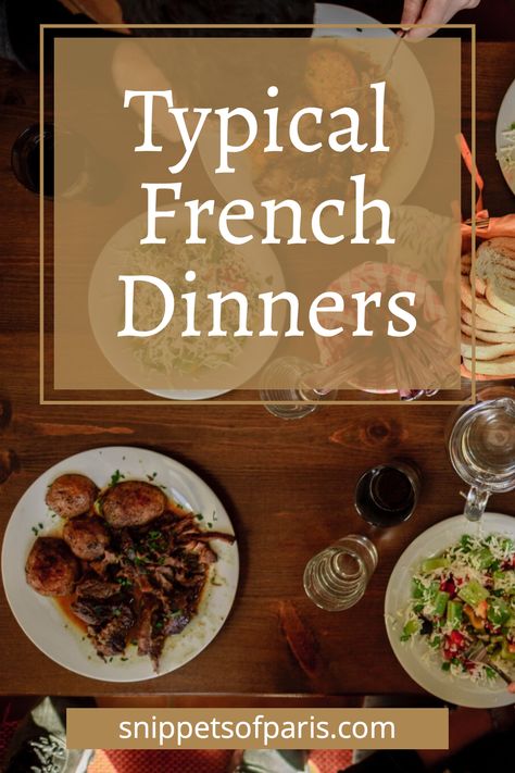 French Dinner Menu, Party Main Course, French Meals, French Meal, French Recipes Authentic, French Dinner Parties, French Cuisine Recipes, French Diet, 5 Course Meal