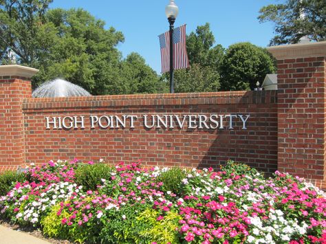 High Point University, High Point, NC High Point University Aesthetic, Collages Aesthetic, High Point University, High Point North Carolina, University Aesthetic, College Vision Board, Dream Collage, High Point Nc, Beautiful Places To Live