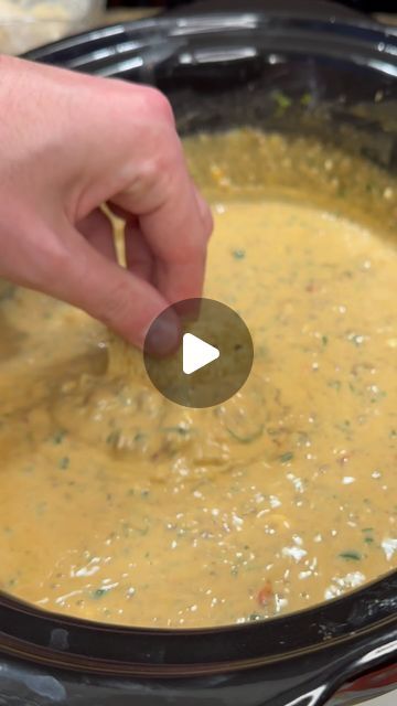 Richard Hagen | Food and Recipes on Instagram: "Crockpot Loaded Up Queso #recipe #richardeats" Crockpot Rotel Spinach Dip, Crockpot Queso Recipe, Crockpot Queso, Queso Dip Crockpot, Crock Pot Dips, Queso Recipe, Queso Dip, Food And Recipes, December 26