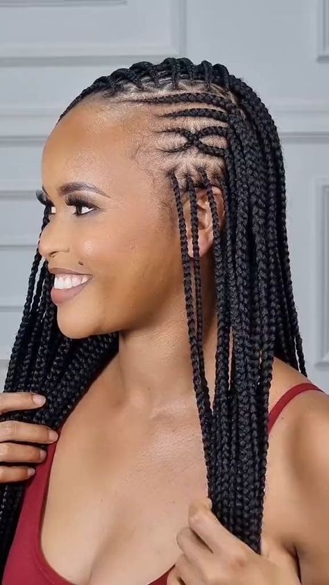 Latest Hair Styles For Ladies 2023, Latest Braided Hairstyles, Daughter Hairstyles, Latest Hair Braids, Cornrows Natural Hair, Cornrows Braids For Black Women, Cornrow Braids, Short Box Braids Hairstyles, Short Box Braids