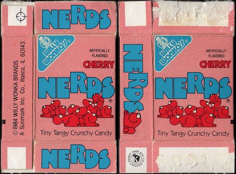 Nerd Box Photographie Indie, Retro Packaging, Nerds Candy, Barbie Printables, Retro Candy, Candy Packaging, Candy Brands, Try Me, Vintage Packaging