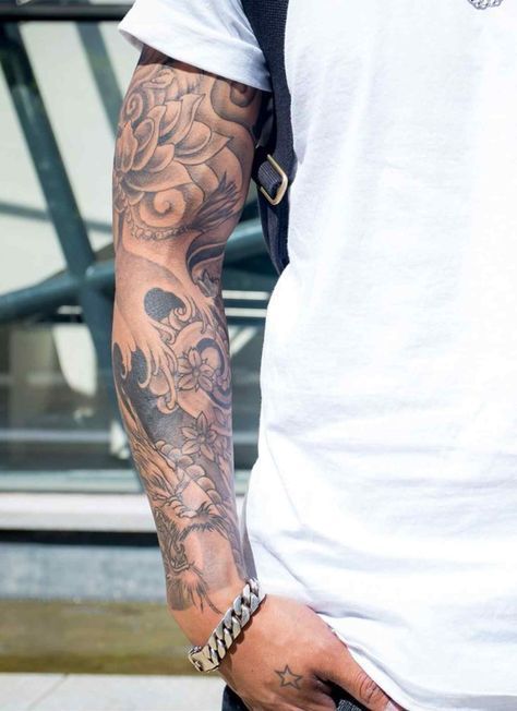 Rj Tattoo, Upper Shoulder Tattoo, Respect Tattoo, Tiger Tattoo Sleeve, Filigree Tattoo, P Tattoo, Tattoos Arm, Forarm Tattoos, Cool Arm Tattoos