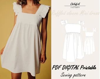 Beach Dress Pattern, Cami Dress Pattern, Strap Dress Pattern, Sewing Pattern Women, Bustier Pattern, Midi Dress Pattern, Bodice Pattern, Summer Dress Patterns, Printable Sewing Patterns