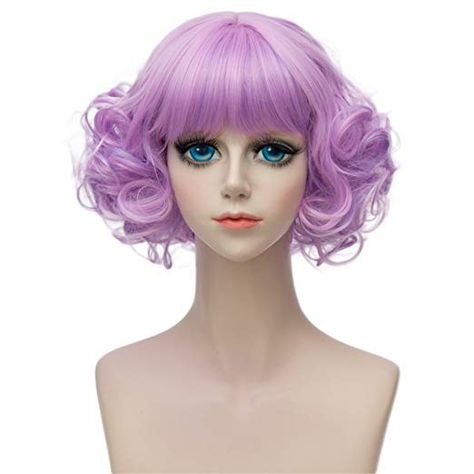 Bob Cut Wigs, Halloween Wigs, Short Curly Bob, Wig Short, Natural Wigs, Party Hair, Wig Stand, Curly Waves, Wigs Online