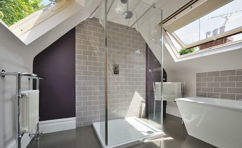 Top 10 Amazing Attic and Loft Conversions Loft Bathroom Ideas, Loft Ensuite, Loft Conversion Plans, Loft Conversion Bedroom, Bathroom Loft, Attic Renovation Ideas, Bedroom Ensuite, Loft Conversions, Attic Loft