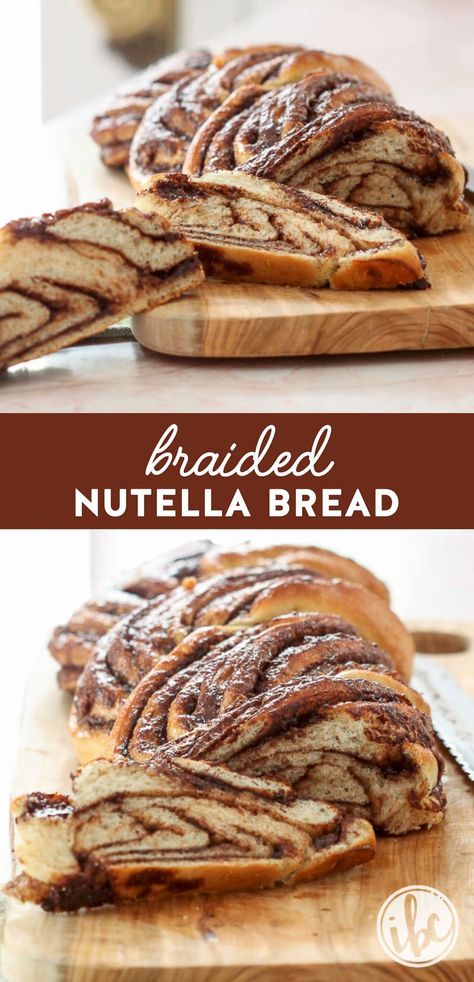 This Braided Nutella Bread is a delicious and beautiful way to enjoy a sweet treat for breakfast, brunch, or dessert. #braided #nutella #bread #recipe via @inspiredbycharm Braided Nutella Bread, Nutella Snacks, Nutella Bread, Nutella Recipes Easy, Nutella Desserts, Braided Bread, Nutella Recipes, Best Breakfast Recipes, Breakfast Breads