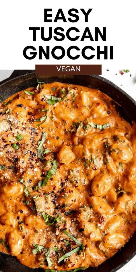 Vegan Gnocchi, Gnocchi Recipes Homemade, Gnocchi Dishes, Gnocchi Recipe, Homemade Gnocchi, Easy Vegan Dinner, Crispy Tofu, Gnocchi Recipes, Gluten Free Recipes For Dinner