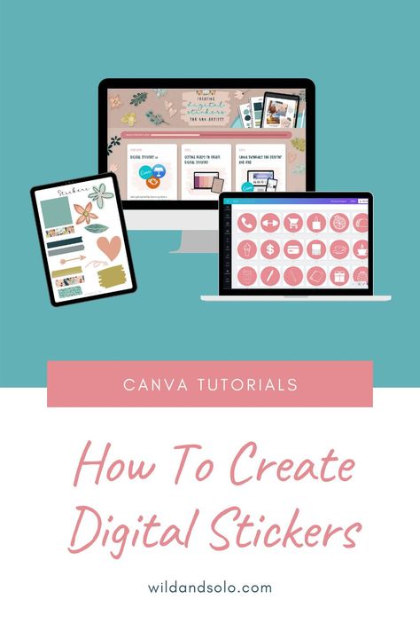 Making Digital Stickers, How To Make Digital Stickers In Canva, How To Make Digital Stickers, Stickers To Sell, Selling Printables On Etsy, Planners Design, Canva Stickers, Picmonkey Tutorial, Printables On Etsy