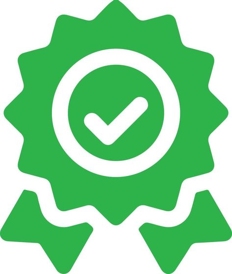 green badge correct mark icon. green Approved icon. certified medal icon. Approval check symbol collection Logo Moodboard, Vector Landscape, Mark Icon, Badge Icon, Clip Art, Green, Quick Saves