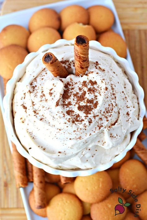 Tiramisu Dip - A Classic Italian Dessert in Dip Form! | Salty Side Dish Canoli Dip Best Marscapone, Gluten Free Sweet Dips, Tiramisu Dip Easy, Tiramisu Dip Recipes, Canoli Dip Mascarpone, Marscapone Dip Recipes, Mascarpone Dip Recipes, Cannoli Dip With Mascarpone, Mascarpone Appetizer