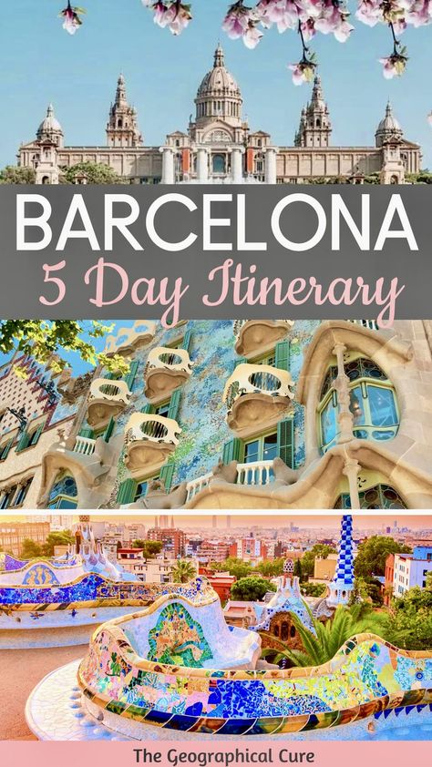 Pinterest pin for 5 days in Barcelona Northern Spain Travel, Barcelona Itinerary, Barcelona Spain Travel, Europe Travel Outfits, Gothic Quarter, Spain Vacation, Europe Trip Itinerary, Northern Spain, Barcelona Travel