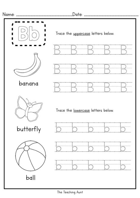 Trace Letters Preschool Free Printable Alphabet Worksheets, The Teaching Aunt Alphabet, Alphabet Writing Worksheets Kindergarten, Letter Worksheets For Kindergarten, Letter Aa Activities For Preschool, Alphabet Writing Practice Preschool, Letter A Worksheets For Kindergarten, Trace Letters Preschool Free Printable, Alphabet Worksheets Preschool Writing Practice