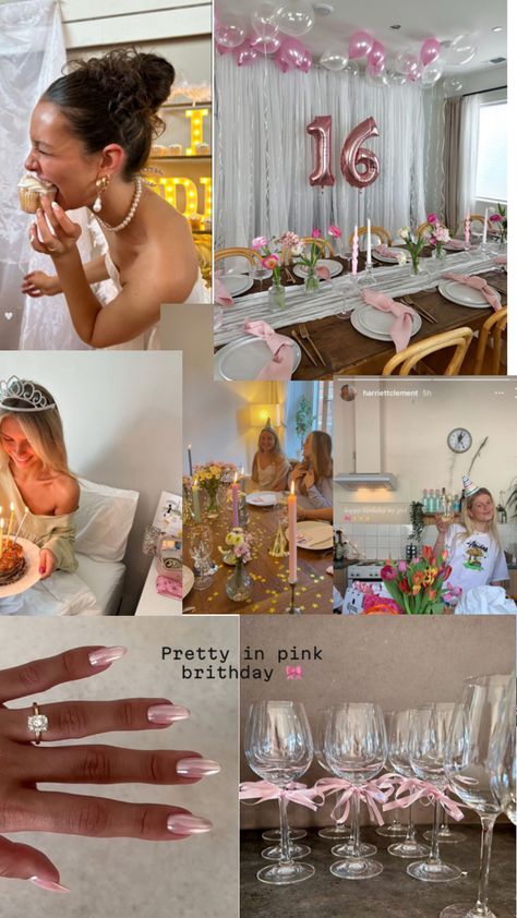 17. Geburtstag, 14th Birthday Party Ideas, 15th Birthday Party Ideas, Sweet Sixteen Birthday Party Ideas, Sweet 17, Cute Birthday Pictures, Cute Birthday Ideas, Pink Birthday Party, Sixteenth Birthday