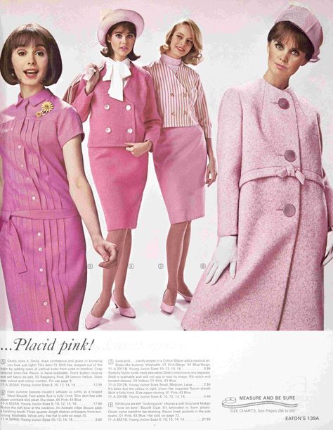 1965 Eatons Spring Summer - unknown, Colleen Corby, unknown, Kathy McKay 1965 Fashion, Colleen Corby, Fashion Week Hair, Vintage Fashion 1960s, 60s Women, 1960 Fashion, Fashion 1960s, 20th Century Fashion, Sixties Fashion