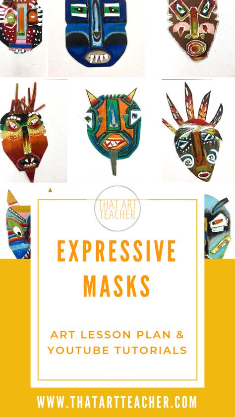 African Art Projects For Kids, Mask Art Ideas, Mask Art Project, Analysing Art, Tab Ideas, Multicultural Night, Plant Still Life, Multicultural Art, Art Lesson Plan