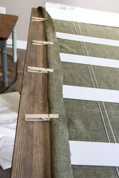 DIY Burlap Roman Shades from Blinds | blesserhouse.com - A beautiful way to make pricey looking window shades for cheap! Canvas Window Coverings, How To Make Roman Shades From Blinds, Burlap Roman Shades Diy, Roll Up Shades For Windows, Burlap Blinds, Burlap Roman Shades, Burlap Window Treatments, Modern Roller Blinds, Diy Window Shades