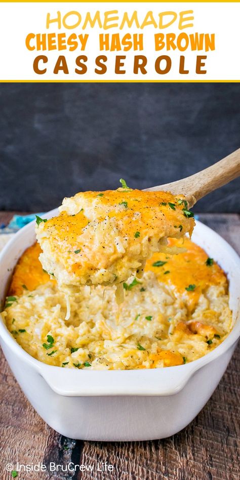 Cracker Barrel Copycat, Cheesy Hash Brown Casserole, Cheesy Hashbrown, Homemade Hashbrowns, Cheesy Hashbrown Casserole, Cheesy Hashbrowns, Hashbrown Casserole, Hashbrown Breakfast Casserole, Hashbrown Recipes