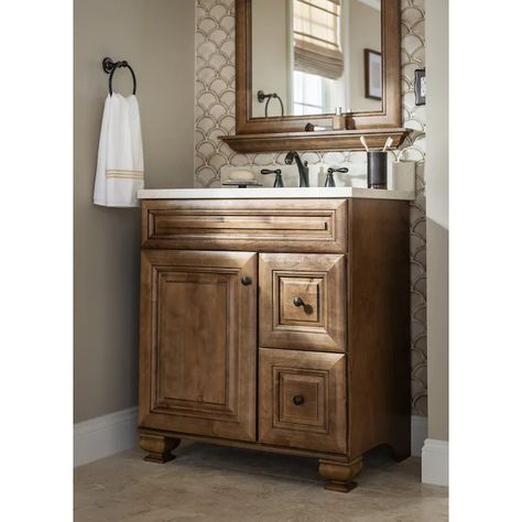 Diamond NOW Ballantyne 30-in Mocha Brown with Ebony Glaze Bathroom Vanity Cabinet in the Bathroom Vanities without Tops department at Lowes.com Lowes Bathroom Vanity, Bathroom Vanity Redo, Solid Wood Bathroom Vanity, Vanity Furniture, Lowes Bathroom, 30 Inch Bathroom Vanity, Bathroom Vanities Without Tops, Bathroom Vanity With Sink, Traditional Bathroom Vanity