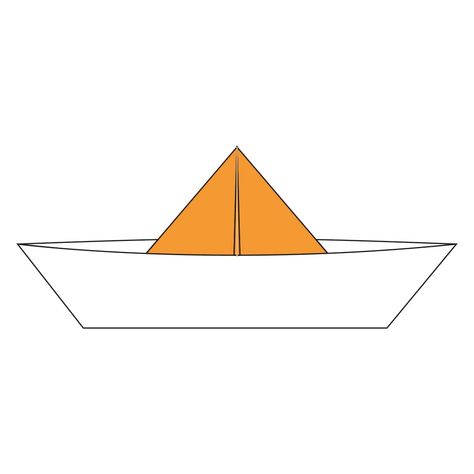 How to Fold a Traditional Origami Boat Origami Boat, Traditional Boats, Dotted Line, Printer Paper, Crafty Craft, Sheet Of Paper, Rectangle Shape, Triangle Tattoo, Origami