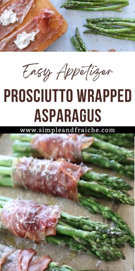 This easy and impressive Prosciutto Wrapped Asparagus With Cheese recipe will have everyone coming back for seconds! Perfect as an appetizer or a side dish, these tender asparagus spears wrapped in savory prosciutto are baked to perfection. With just a few simple ingredients and minimal prep time, you'll have a delicious dish ready in under 30 minutes! Asparagus With Cheese, Asparagus Recipes Oven, Best Asparagus Recipe, Asparagus Wraps, Grilled Asparagus Recipes, Asparagus Recipes Baked, Wrapped Asparagus, Prosciutto Wrapped, Prosciutto Wrapped Asparagus