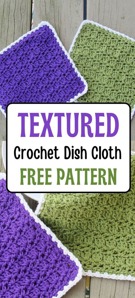 Crochet Along Patterns Free, Free Easy Crochet Patterns For Beginners, Easy Crochet Projects Free Pattern, Easy Crotchet, Crochet Dishcloth Free Pattern, Crochet Homeware, Things To Crochet For Beginners, Odd Crochet, Dish Cloth Crochet