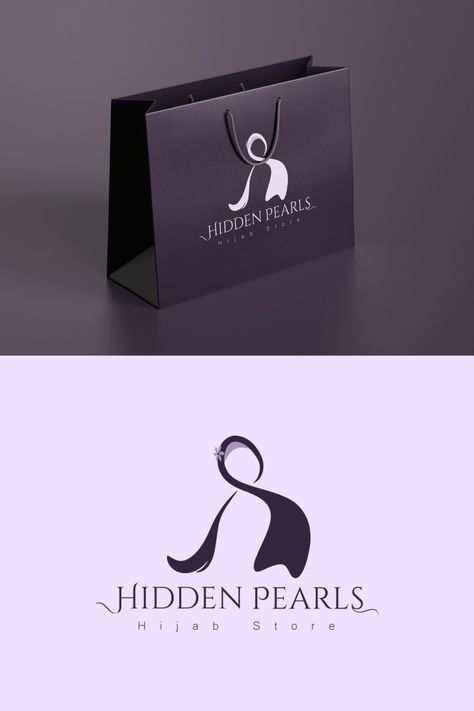 Logo design, mockup, graphic design Logo Design Hijab Fashion, Abaya Logo Design Branding, Hijab Brand Name Idea, Boutique Logo Design Unique, Hijab Logo Design Idea, Branding Design Logo Clothing, Hijab Logo Design Branding, Logo Tudung, Dress Logo Design Ideas