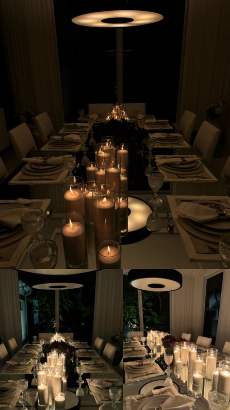 Sand candle, pearl candle Candle Staging, Birthday Dinner Table, Candle Tablescapes, Candle Table Setting, Black Tablecloth, 85th Birthday, Candle Table, Birthday Dinner, Birthday Dinners