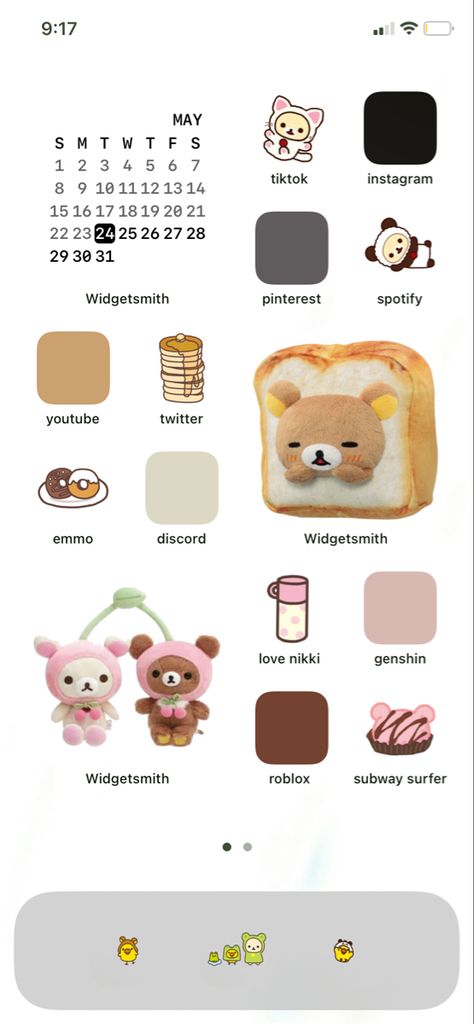 Rilakkuma Widget Icon, Rilakkuma Widget Medium, Rilakkuma Icon Aesthetic, Rilakkuma Phone Wallpaper, Rilakkuma Homescreen Layout, Rilakkuma Phone Theme, Cute Rilakkuma Icons, Rilakkuma Homescreen, Rilakkuma App Icon