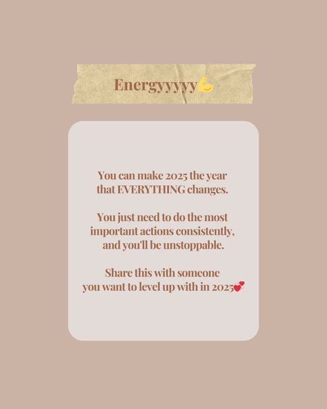 I don't care what anyone else is saying... 2025 is gonna be THAT year for me.☺️ I'm wayy too excited already😆 #2024 #2025 #yearend #goals #newyeargoals #newera #newyearresolution Is 2025 gonna be THAT year for you? 2025 Is Gonna Be My Year, New Year Goals, My Year, Everything Changes, New Years Resolution, I Don't Care, Level Up, Quick Saves