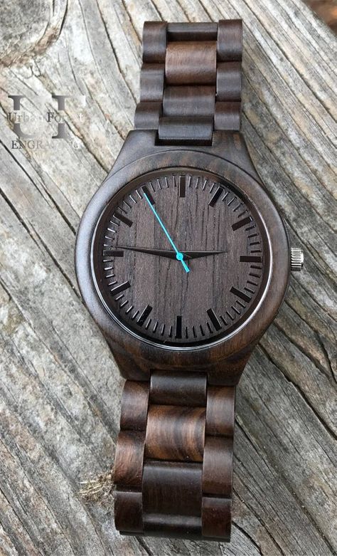 Wooden Watch Engraved, Mens Watches Minimalist, 1st Fathers Day Gifts, Christmas Gift Daughter, Watch Gift Box, Stylish Watches Men, Wooden Watches For Men, Wooden Watches, Watch Engraving