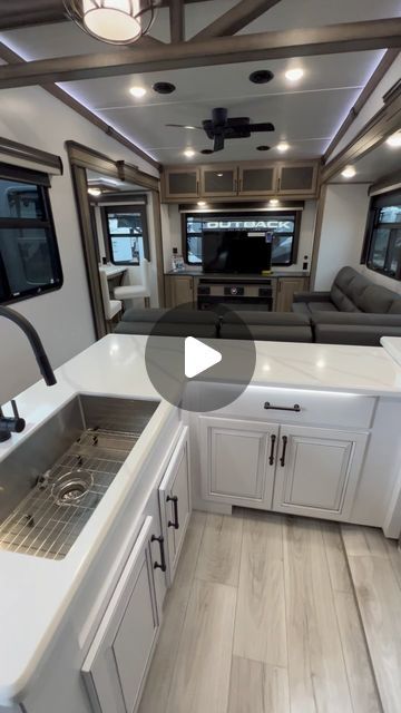 Hunter Megowen on Instagram: "2024 Montana 3531RE • • • • #montana #montanalegacy #rv #thor #camp #camping #camper #travel #traveling #rvlife #reels #luxuryrv #glamp #traveler #roadtrip #top #tøp #class" Rv Glamping Ideas, Renovated Camper Trailer, Destination Rv Trailers, Rv Home Ideas, Camper Wall Remodel, Fifthwheel Remodel, 5th Wheel Camper Ideas, 5th Wheel Camper Ideas Rv Decorating, Motor Home Remodel