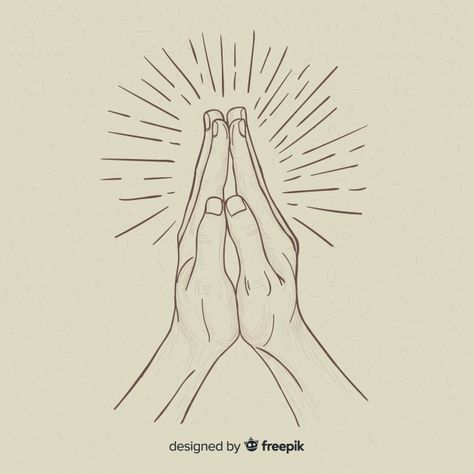 Hand drawn praying hands background | Free Vector Prayer Hands Drawing, Praying Hands Clipart, Praying Hands Drawing, Hands Background, Praying Hands Tattoo, Christian Drawings, Hand Clipart, Prayer Hands, Hand Drawing Reference