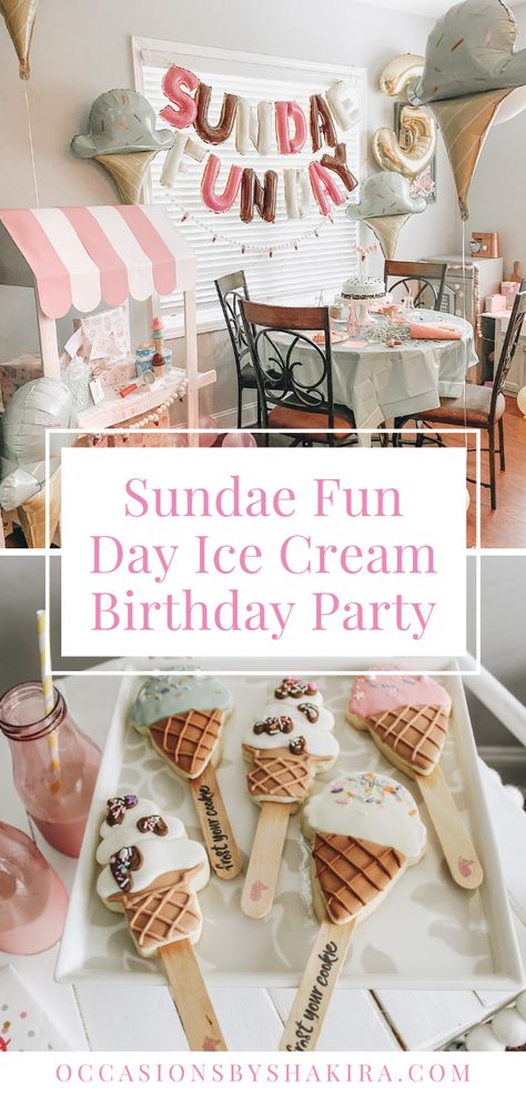 Floats Ice Cream Party Ideas, Ice Cream Sleepover Ideas, Ice Cream Truck Themed Birthday, Winter Ice Cream Birthday Party, Ice Cream Sundae Birthday Party Ideas, I’ve Cream Birthday Party Ideas, Neutral Ice Cream Party, Milkshake Birthday Party, 2 Sweet Ice Cream Birthday Theme