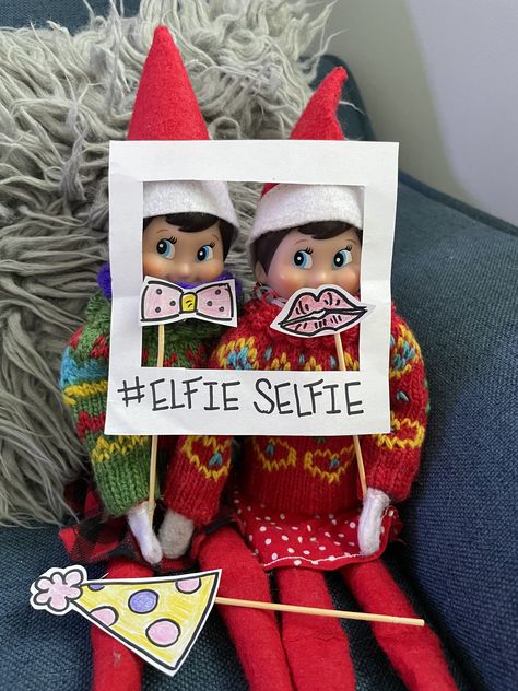 Elf On The Shelf Elfie Selfie, Elf On The Shelf Rubiks Cube, Elf On The Shelf Camera, Elf On The Shelf Kindness Activities, Elf On The Shelf Kits To Sell, Elf On The Shelf Ideas With 2 Elves, Elf Ideas For 2 Elves, Elf First Arrival Ideas, Elf On The Shelf Selfie