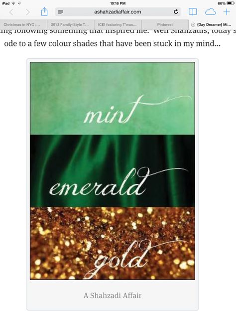 #mint #emerald #gold wedding colors Emerald And Gold Wedding, Best Wedding Colors, Gold Wedding Colors, Emerald Green Weddings, Day Dreamer, Emerald Wedding, Emerald Color, Wedding Color Schemes, Trendy Wedding