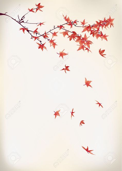 Maple Leaves Art, Maple Branch Tattoo, Japanese Maple Leaf Tattoo, Japanese Maple Tree Tattoo, Maple Leaves Tattoo, Maple Tree Tattoo, Maple Leaf Drawing, Maple Tree Tattoos, Garden Flags Ideas