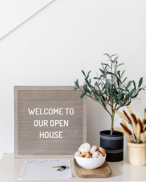 Open House Set Up, Manager Tips, Open House Ideas, Real Estate Social Media, Vision Board Manifestation, Open Houses, First Time Home Buyers, The Neighborhood, Social Media Posts