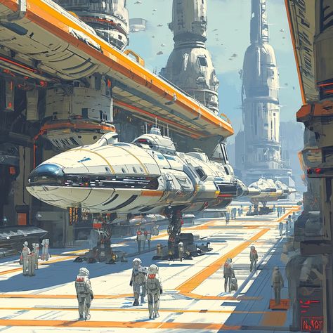 Sci Fi Colony, Atmospheric Art, Location Design, Traveller Rpg, Hunky Dory, Ship Of The Line, Future City, Futuristic Architecture, Space Travel