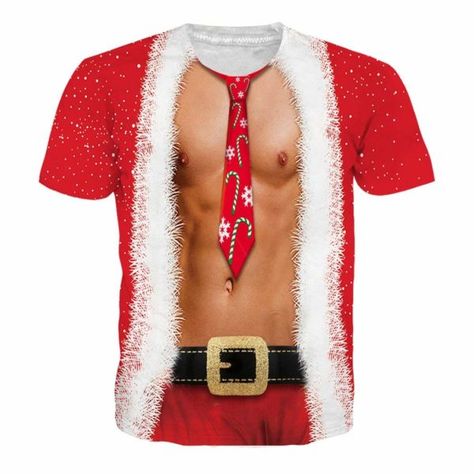 Sexy Man Christmas Body Shirt #funny #uglychristmassweater #christmasshirt #christmas #xmas #uglysweater #uglysweaterparty #sexyman #sexy #abs Hip Hop Tee, Streetwear Male, Christmas Clothes, Christmas Tshirt, Shorts Casual, Tee Shirt Print, Nice Shorts, Christmas Tshirts, Ugly Christmas