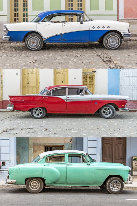 Havana cars Cuba, Havana has some of the most beautiful vintage cars in the world. If you have been to Cuba you have seen amazing American vintage automobiles. #havana #cuba #cars #automobiles #vintage #pictures Vintage Cuba Aesthetic, Havana Cars, Trocadero Paris, Havanna Cuba, Cuban Cars, 1950s Cuba, Vintage Cuba, Cuba Cars, Cuba Street