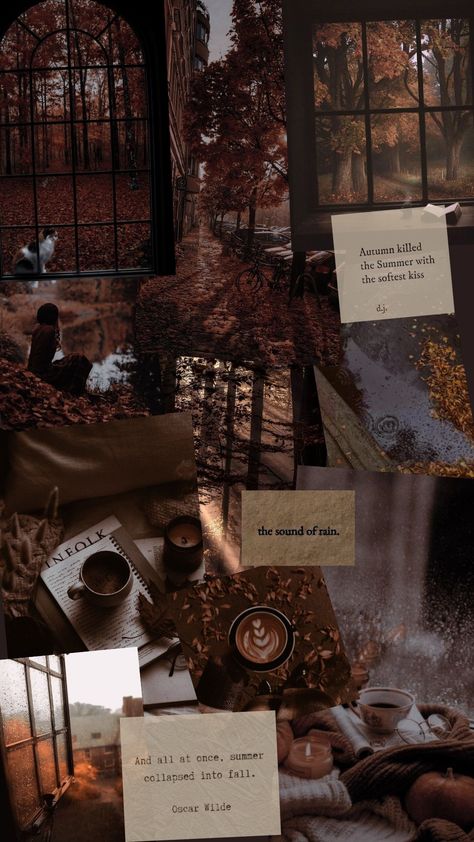 Dark academia fall vibess Aesthetic Collage With Quotes, Fall Vibe Wallpapers, Scorpio Dark Academia, Dark Fall Wallpapers Aesthetic, Dark Fall Academia Aesthetic, Autumn Fall Aesthetic Wallpaper, Dark Academia Ravenclaw, Old Academia Aesthetic, Warm Academia Aesthetic